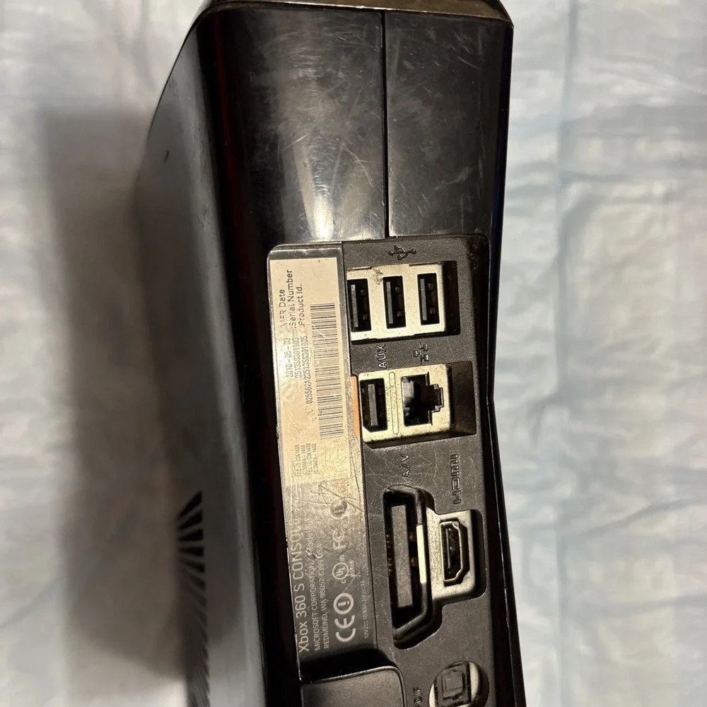 Microsoft Xbox 360 S Slim 250GB Console Only Untested For Parts Repair